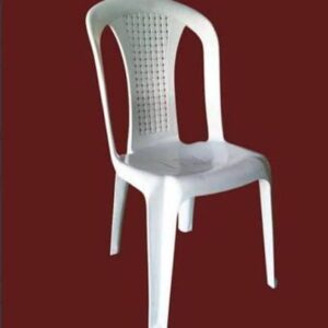 Simple Plastice Chair In White Color